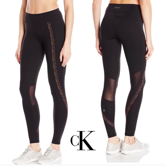 Calvin Klein Pants - Calvin Klein Dotted Stripe Full Length Leggings